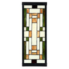 Wandlamp Tiffany 14x16x40 cm Beige Glas