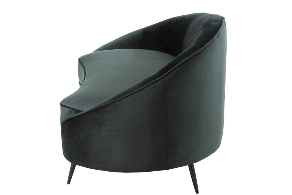 J-Line Sofa Elisabeth Textiel/Metaal Groen