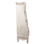 Ladekast 56x43x145 cm Wit Grijs Hout