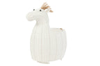 J-Line mand Paard - kunststof - wit
