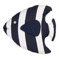 Sierkussen Vis 40x45x11 cm Wit Blauw Synthetisch