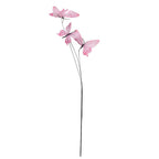 Decoratie Tak Vlinder 10x10x65 cm Roze Textiel