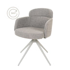 Eetkamerstoel Chase bouclé bruin