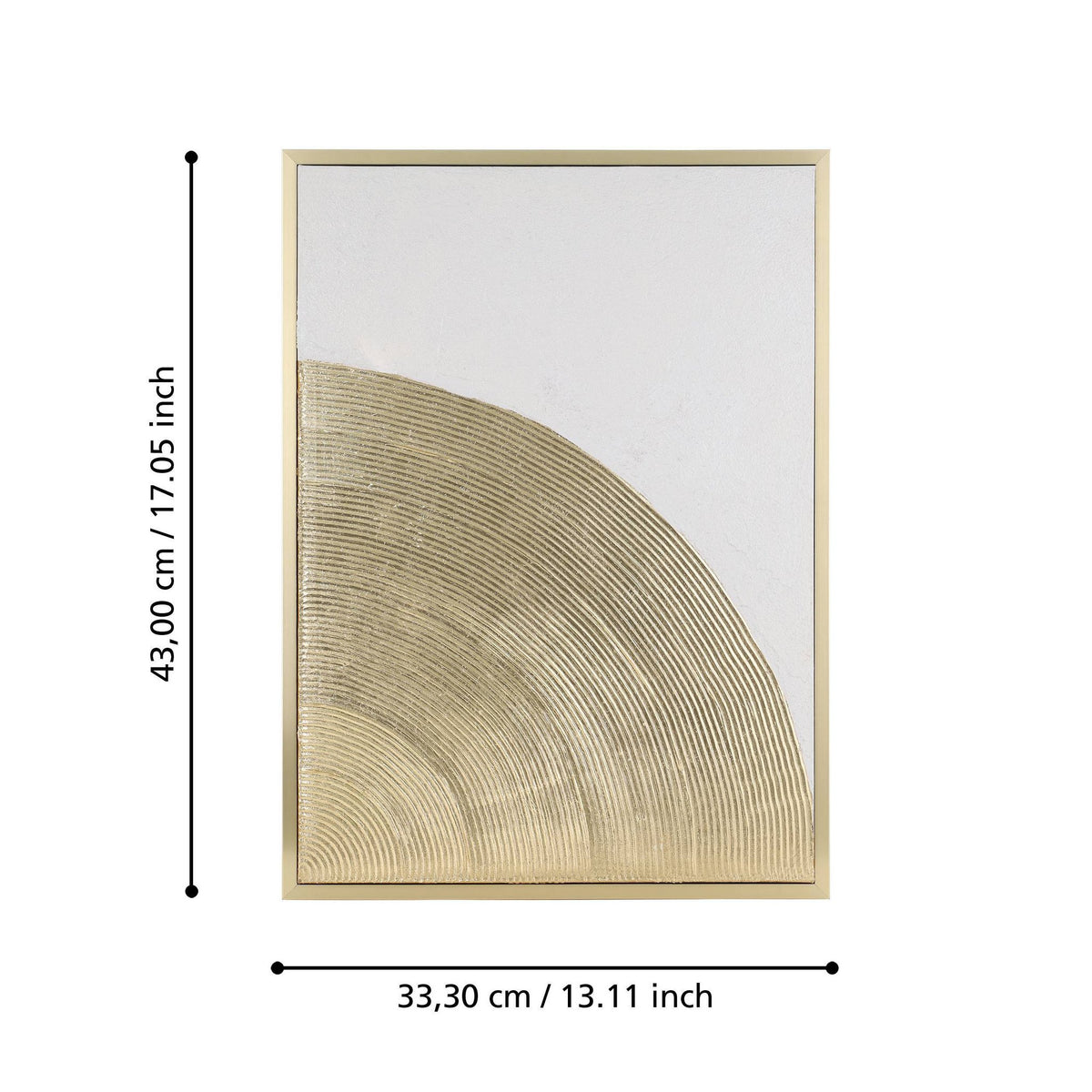Schilderij Roberval Goud 53x73 cm