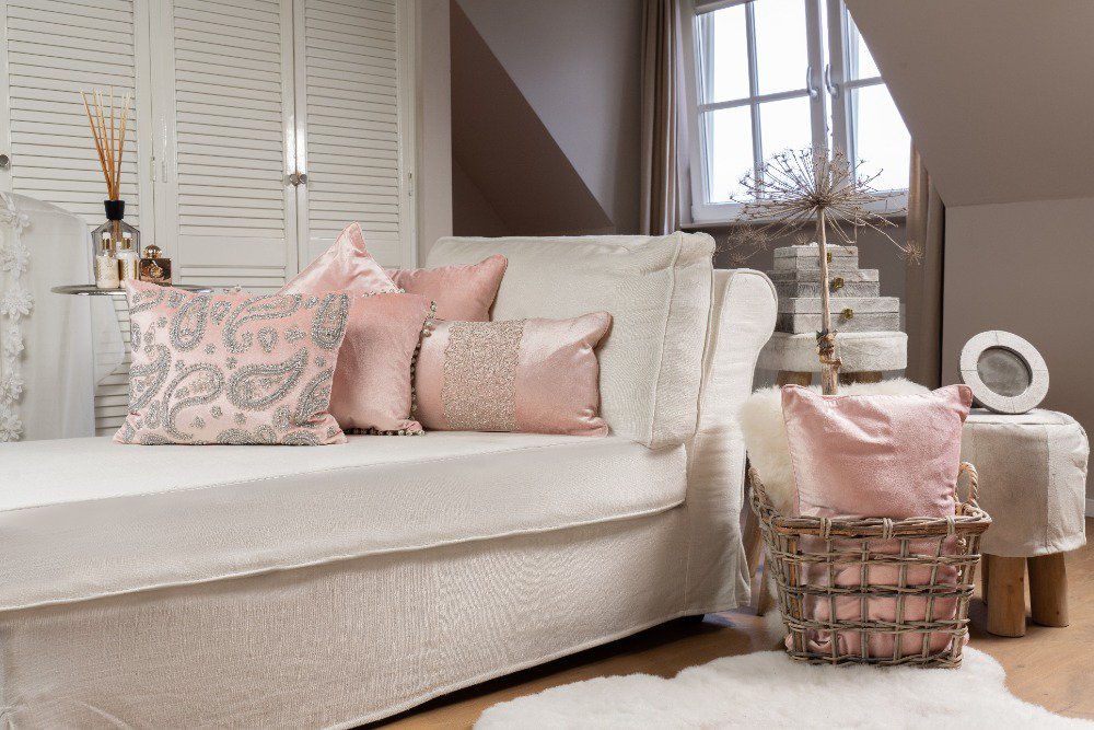 Groot kussen fluweel blush pink 40x60cm*