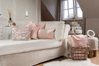 Groot kussen fluweel blush pink 40x60cm*