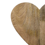 Staand hart mango hout h62 d15x35cm