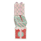 Kerstdecoratie Cadeau 14x16x36 cm Rood Kunststof
