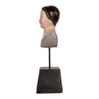 Decoratie Beeld Vrouw 11x11x34 cm Beige Kunststof