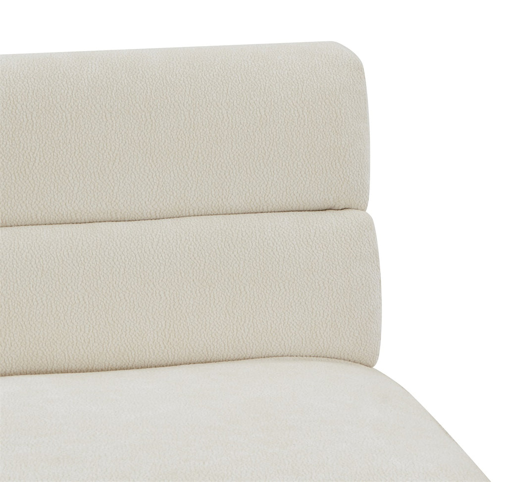 Fauteuil Micha in stof beige**