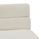 Fauteuil Micha in stof beige**