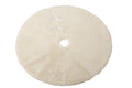 J-Line Kerstboomrok Rond Polyester Wit