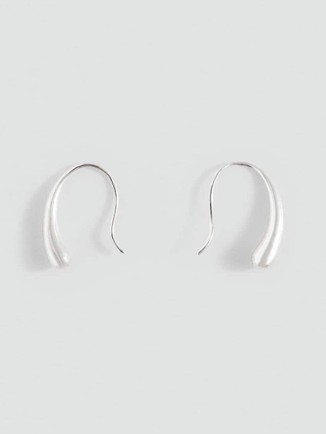 Druppelvormige oorbellen – mode-sieraden – zilverkleurig, vishaak-oorhaakje – 2,5 cm lengte