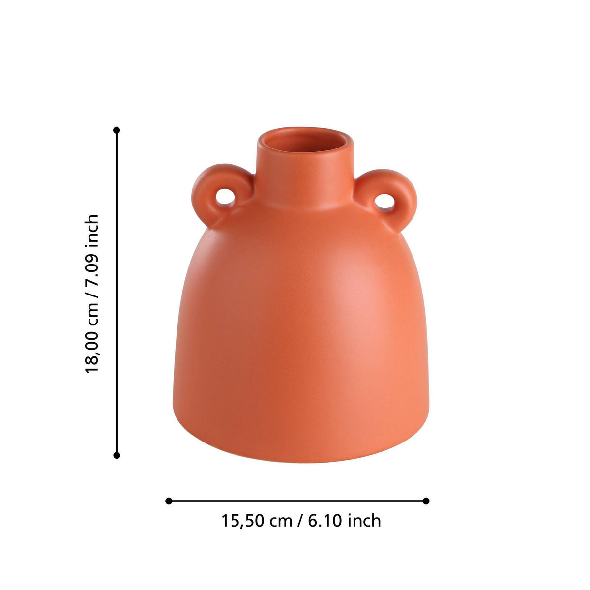 Vaas Anjabe Terracotta 15x16x18cm