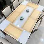 Placemats – Omkeerbaar bamboe – 45x30 cm, set van 6