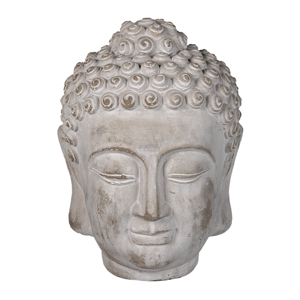 Beeld Boeddha 17x17x24 cm Grijs Steen