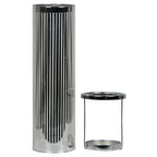 *windlicht cilinder zilver streep medium 30cm*