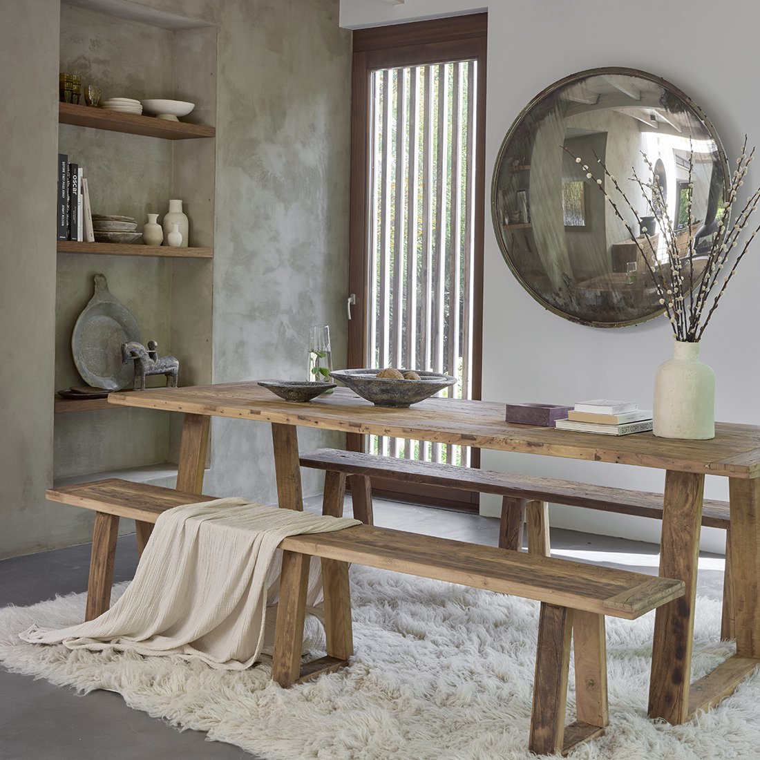 Farmwood eettafel - FSC gerecycled hout