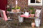 Bloempot Ø 20x19 cm Roze Keramiek Bloemen Bloempot Binnen