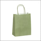 Papieren tas M – Olijf groen (100 stuks)