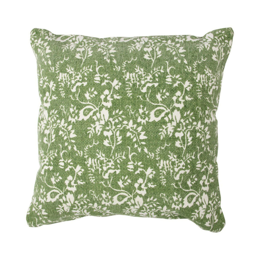 Bloementuin pepermunt groen kussen 45x45 cm