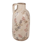 Decoratie Kan Ø 13x25 cm Beige Roze Keramiek Bloemen Schenkkan