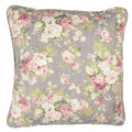 Kussenhoes 50x50 cm Grijs Groen Polyester Bloemen Sierkussenhoes