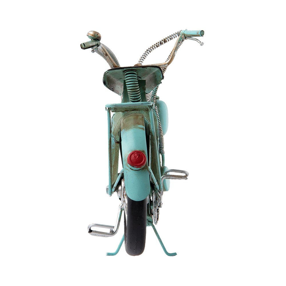 Decoratie Miniatuur Motor 27x9x17 cm Blauw IJzer Miniatuur Auto