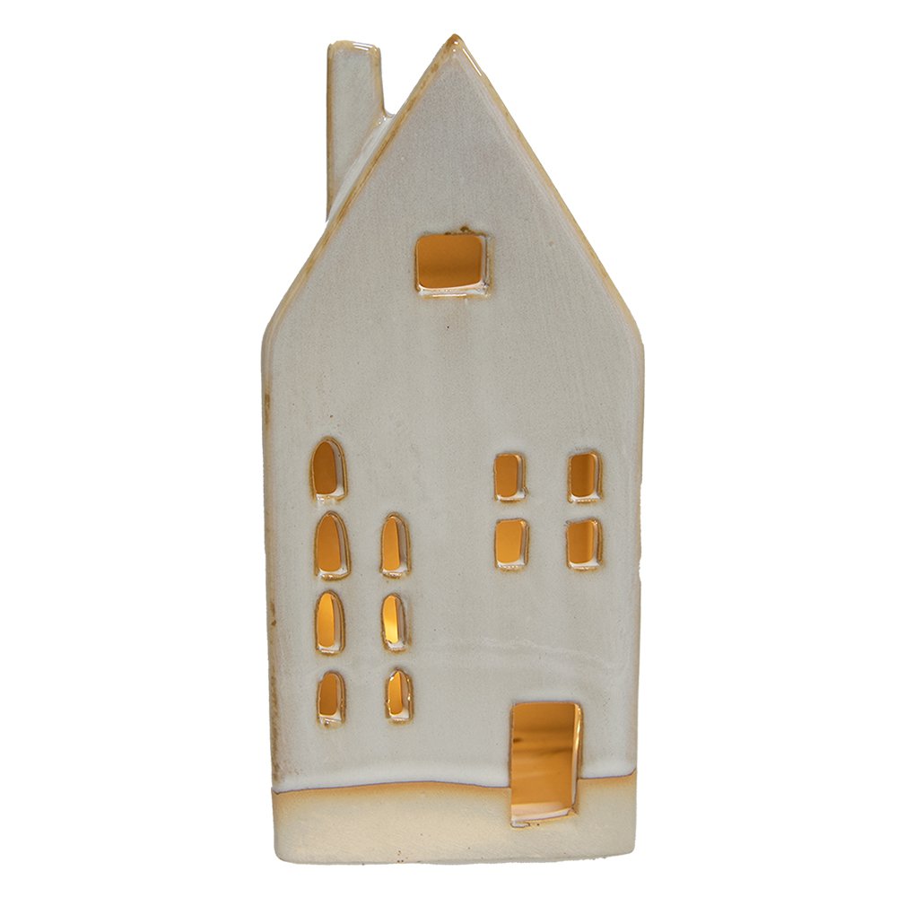 Decoratie Huis 18 cm Beige Porselein