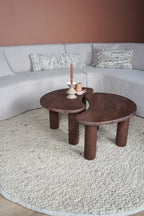 Vloerkleed Steve Beige Rond ø160 cm