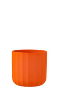 J-Line Bloempot Summer Keramiek Oranje Large