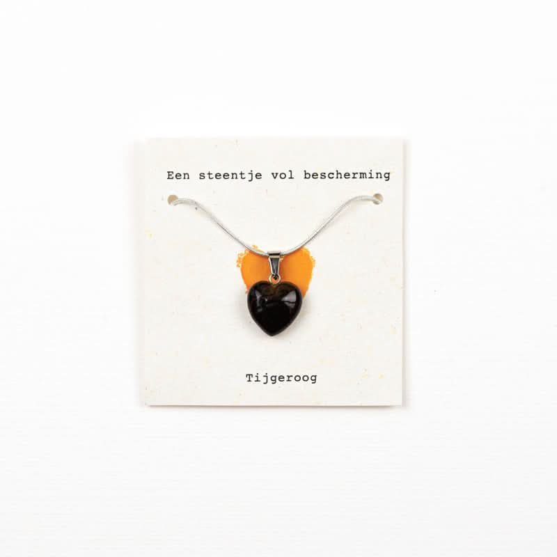 Steentje vol bescherming ketting-Tijgeroog