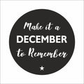 Cadeau kaartjes - Make it a December to - 7cm x 7cm - 20 stuks