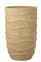 J-Line bloempot Golf + Buiten zand - steen - beige - extra L