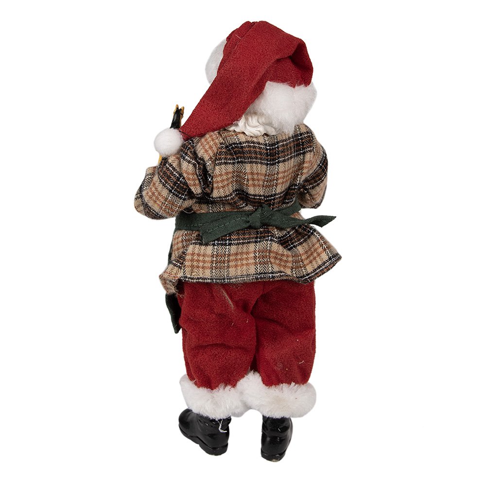 Decoratie kerstman 16x8x28 cm