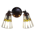 Wandlamp Tiffany 30x23x23 cm transparant Glas Muurlamp
