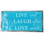 Wanddecoratie Live Laugh Love