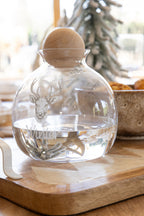 J-Line kan hert - glas - wit/naturel