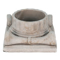 Bloempot 21x21x11 cm Grijs Steen Bloempot Binnen