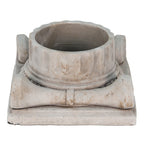 Bloempot 21x21x11 cm Grijs Steen Bloempot Binnen