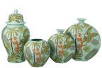 J-Line voorraadpot Decoratief Aap - porselein - mix