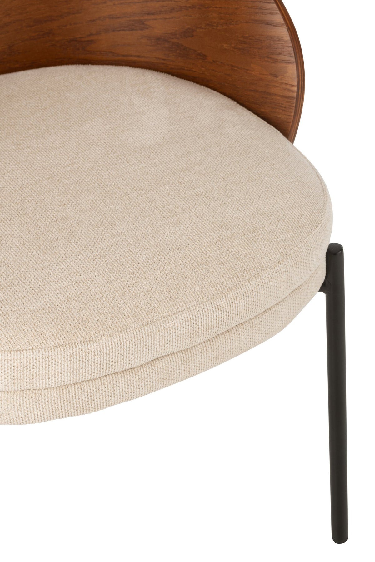 J-Line Stoel Lone Multiplex/Metaal Bruin/Beige