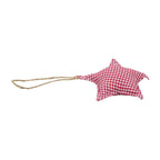 Hanger katoen ster donker rood 16cm