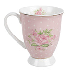 Mok 300 ml Roze Paars Porselein Rozen Drinkbeker
