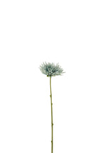 J-Line Chrysant Mini Plastiek Wit Licht Blauw