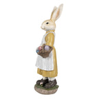 Beeld Konijn 38 cm Beige Geel Polyresin Paasdecoratie