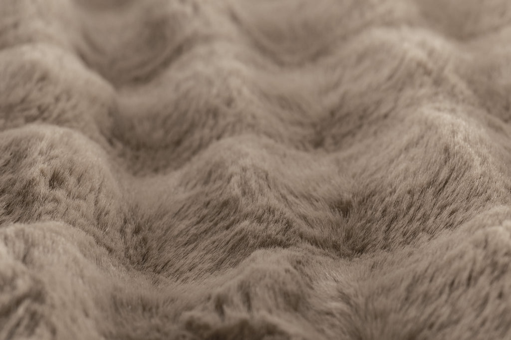 Cushion (filled) Bubble rabbit fur - 45x45 cM