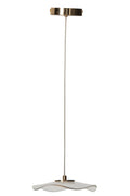 J-Line plafondlamp bloem - acryl - goud - small