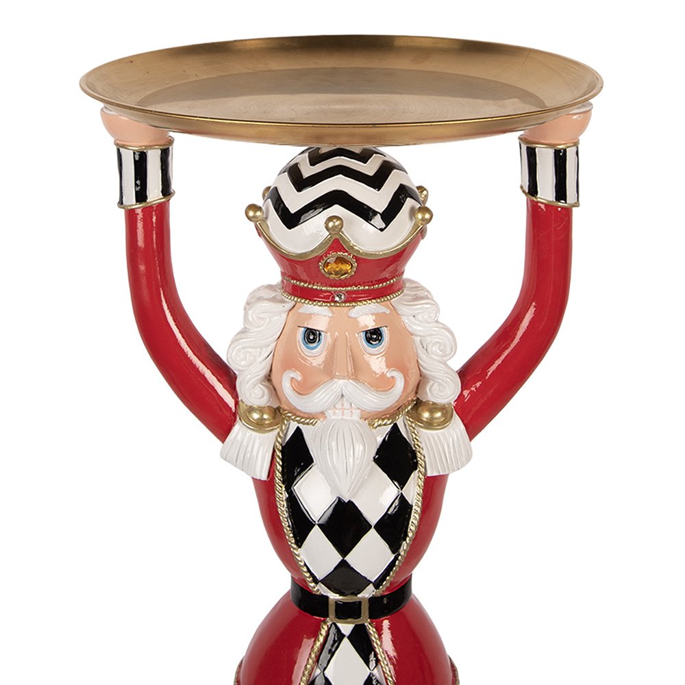 Kerstdecoratie Beeld Notenkraker 30x30x65 cm Rood Kunststof