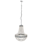Hanglamp Ø 54x72 cm Grijs IJzer Hanglamp Eettafel